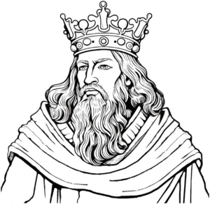 koenig-mit-krone-und-umhang-malen