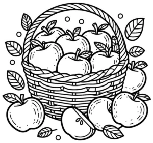 korb-mit-aepfeln-ausmalvorlage