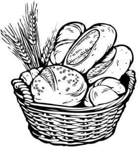 korb-mit-brot-und-getreide-malvorlage