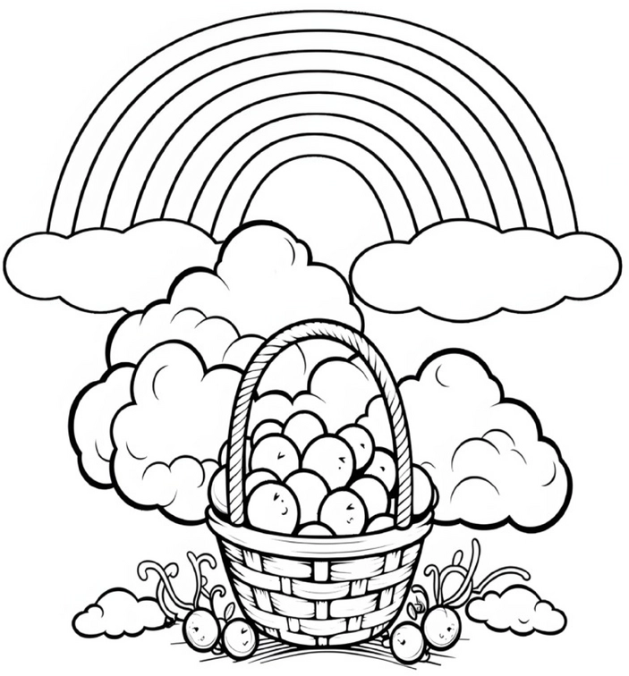 korb-voller-obst-unter-regenbogen