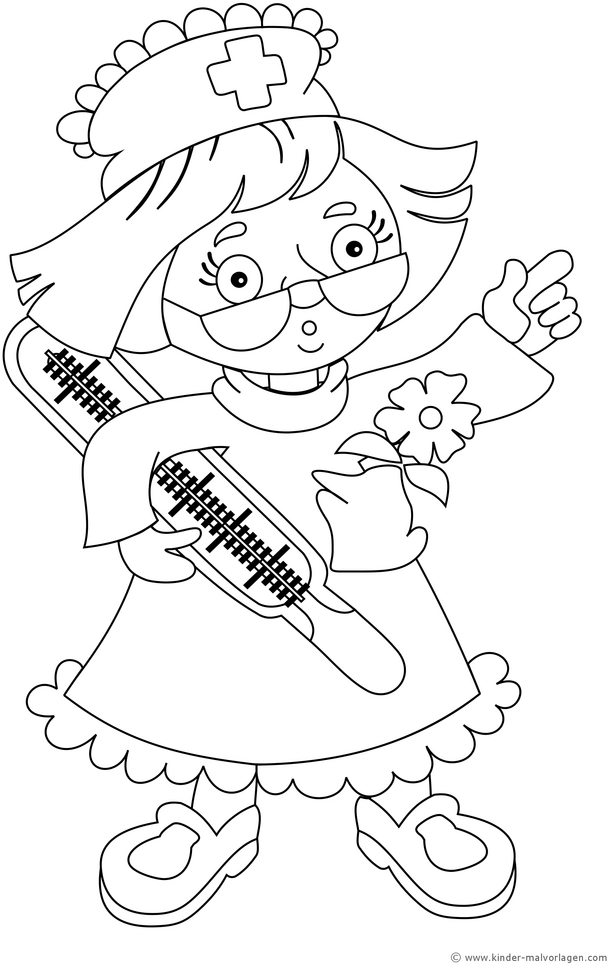 krankenschwester-mit-thermometer-und-blume