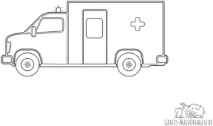 krankenwagen-mit-blaulicht-ausmalvorlage