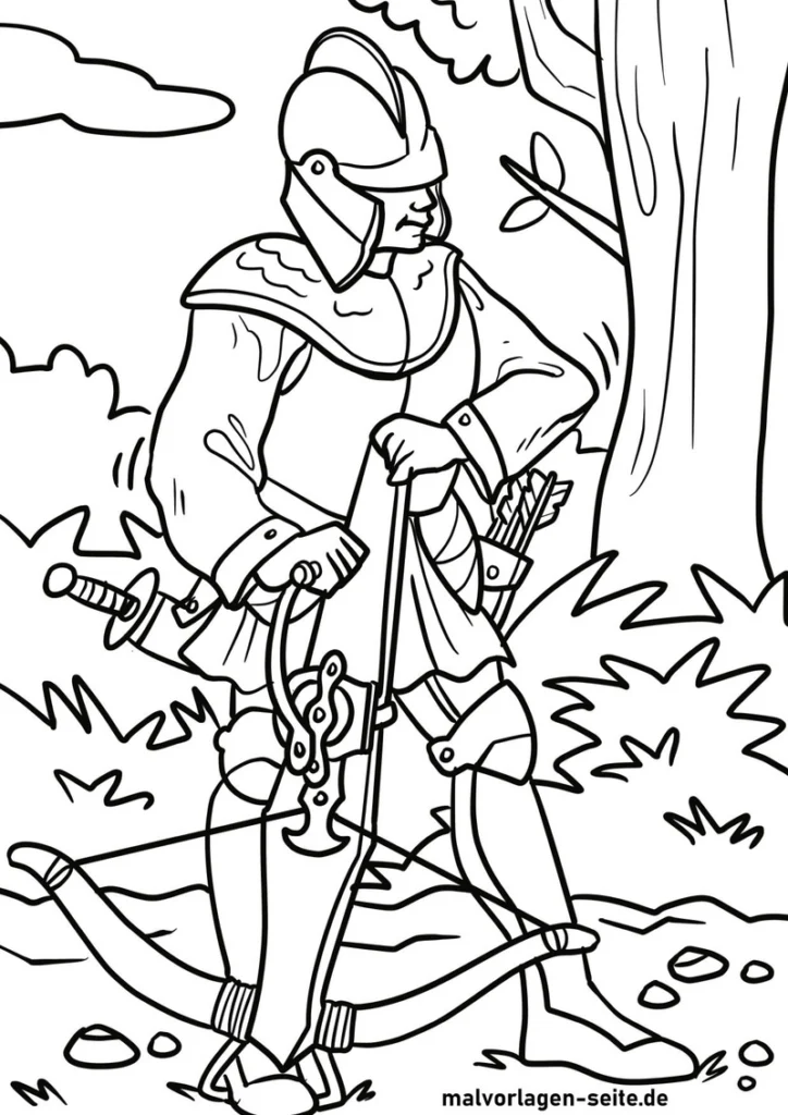 krieger-mit-armbrust-in-natur