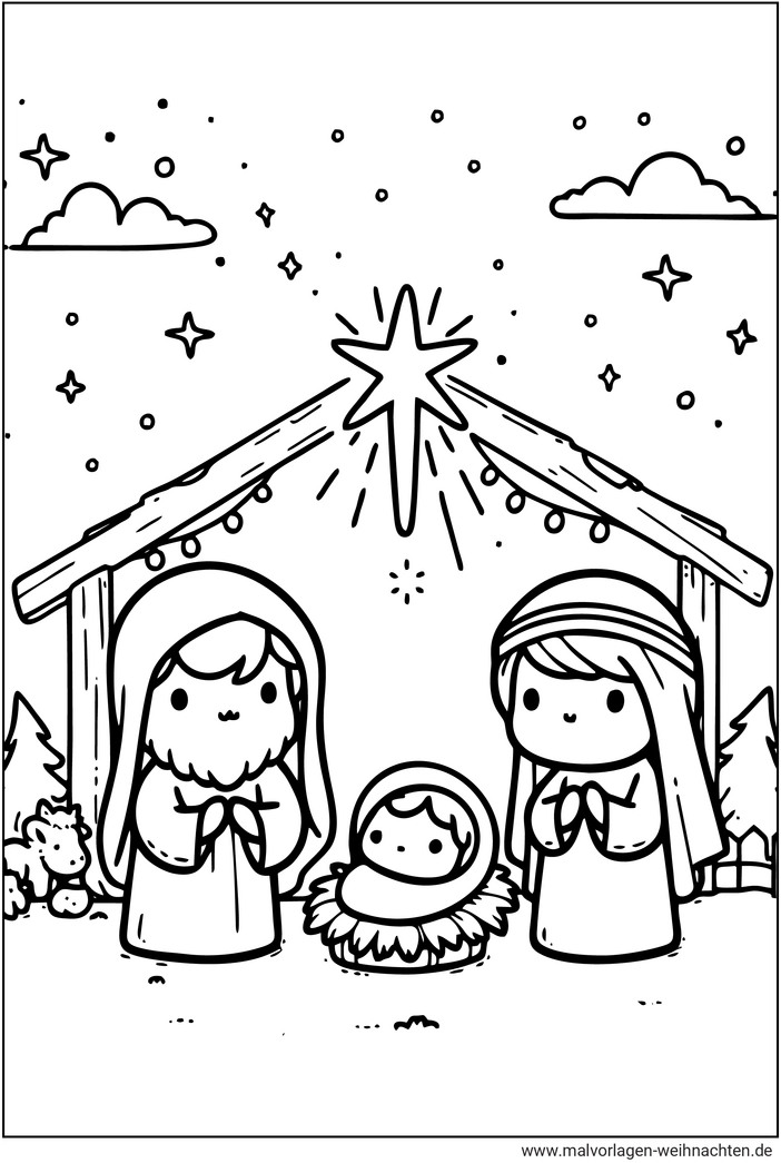 krippe-maria-josef-weihnachten-malvorlage