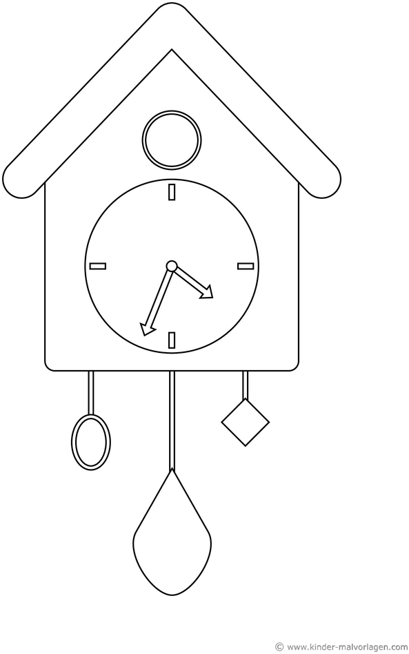 kuckucksuhr-malen-ausmalvorlage