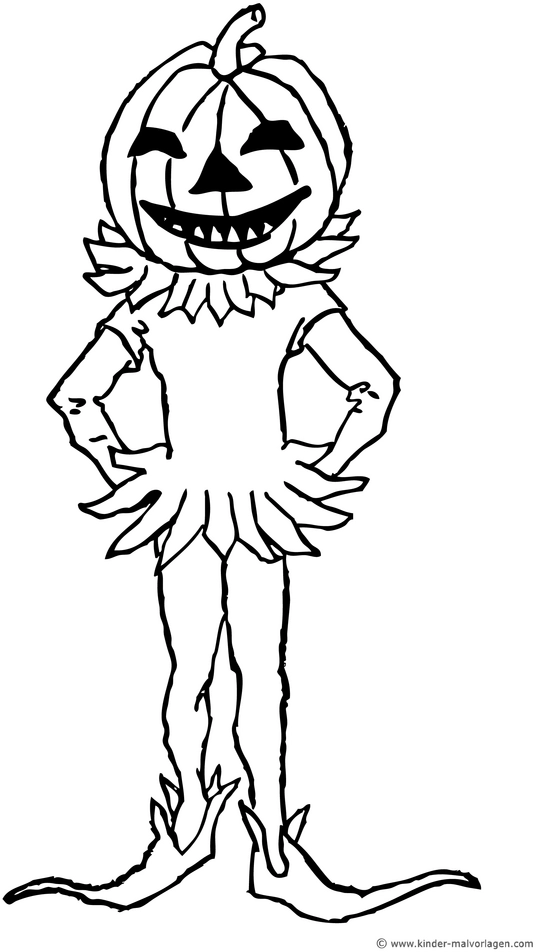 kuerbiskopf-maedchen-ausmalvorlage