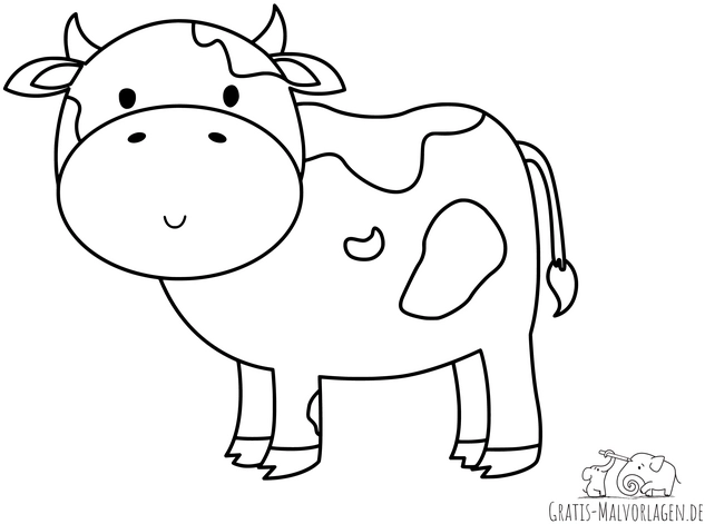 laechelnde-kuh-malvorlage