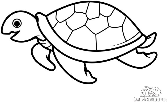 laechelnde-schildkroete-ausmalvorlage