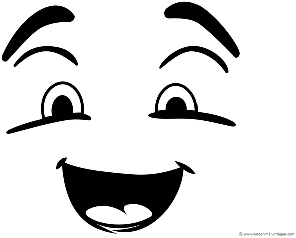 laechelndes-gesicht-ausmalvorlage