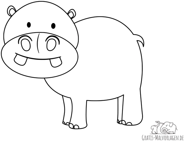 laechelndes-nilpferd-ausmalvorlage