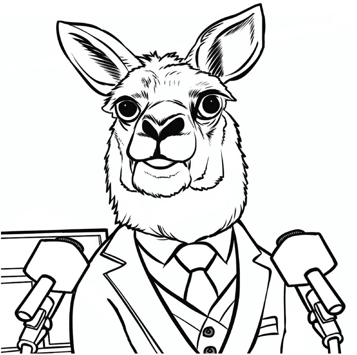 lama-im-anzug-vor-mikrofonen