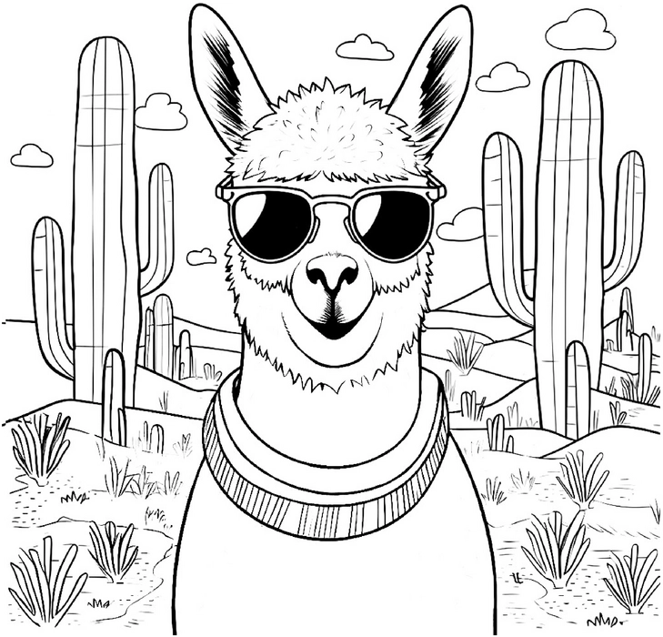 lama-in-der-wueste-mit-sonnenbrille