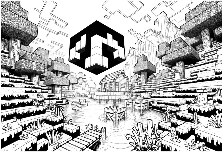 landschaft-mit-blockbaeumen-und-wuerfel