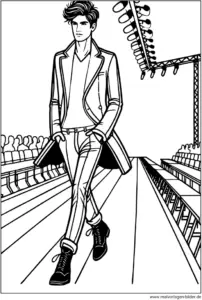 laufsteg-model-mann-ausmalvorlage