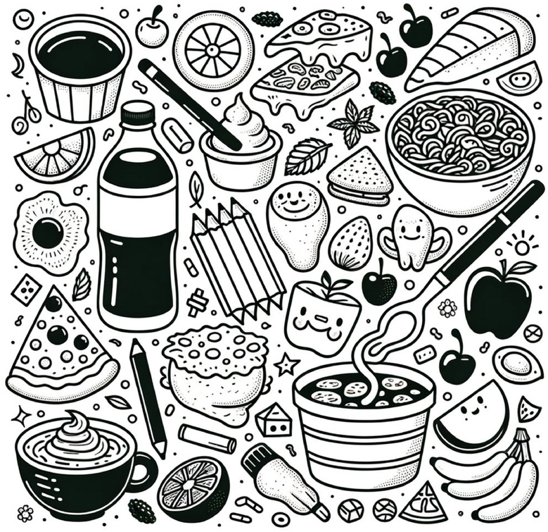 lebensmittel-ausmalvorlagen-zum-drucken