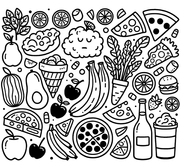 lebensmittel-obst-gemuese-ausmalvorlage