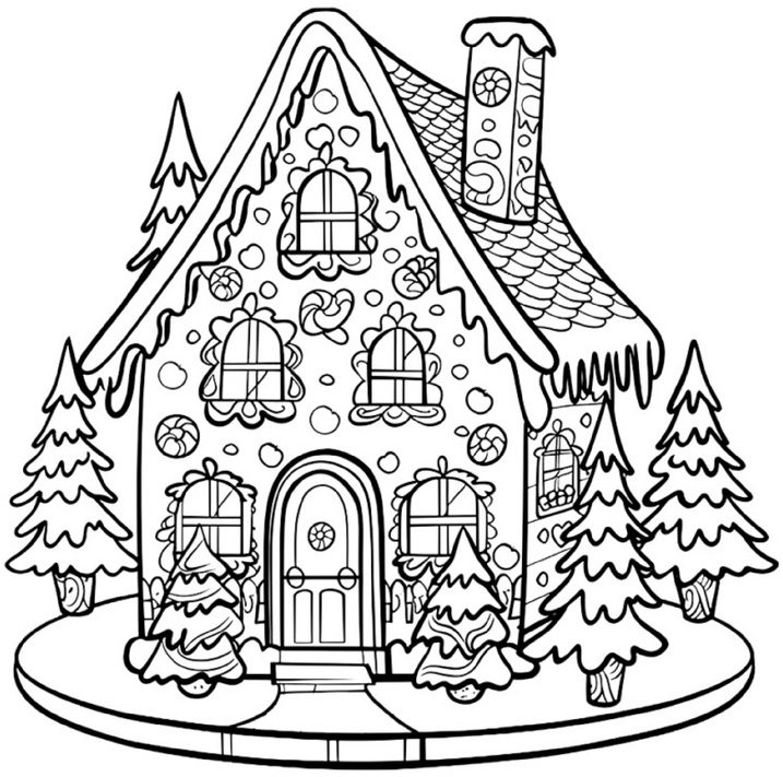 lebkuchenhaus-mit-suessigkeiten-und-tannenbaeumen
