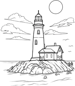 leuchtturm-auf-einer-insel-mit-wellen-und-wolken