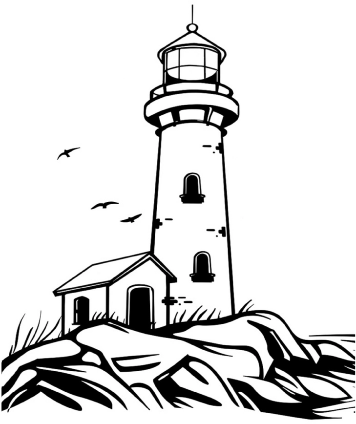 leuchtturm-ausmalvorlage-kreative-gestaltung