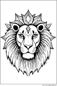 loewe-kopf-mahlen-ausmalbild