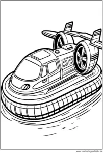 luftkissenboot-ausmalvorlage