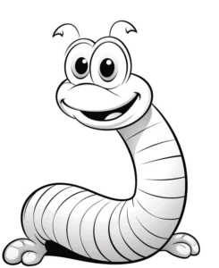 lustiger-wurm-ausmalbild-fuer-kinder