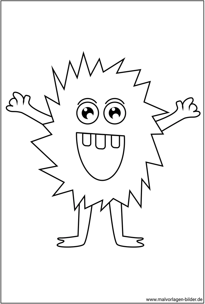 lustiges-monster-ausmalvorlage