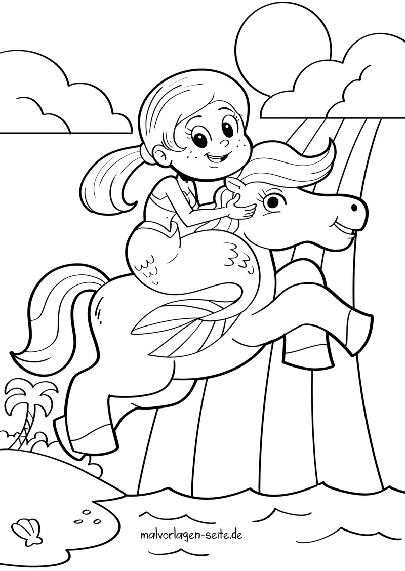 maedchen-auf-gefluegeltem-pferd-mit-wasserfall