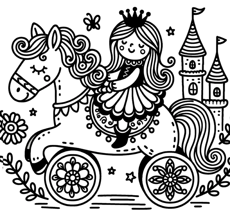 maedchen-auf-pferd-mit-blumen-und-schloss