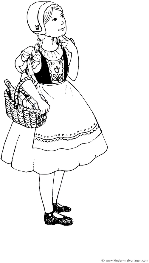 maedchen-in-tracht-mit-korb