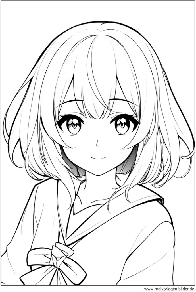 maedchen-manga-ausmalbild