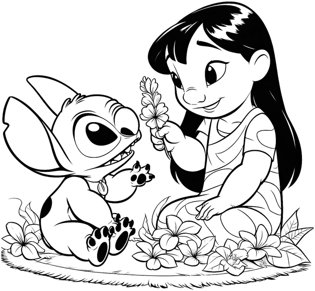 maedchen-und-alien-auf-wiese