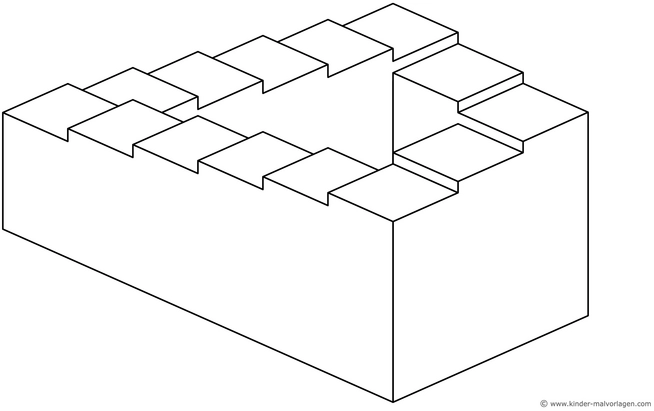 malvorlage-3d-geometrische-unmoegliche-treppe