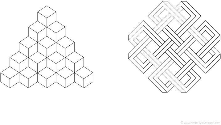 malvorlage-3d-objekte-bauwerke-ausmalen