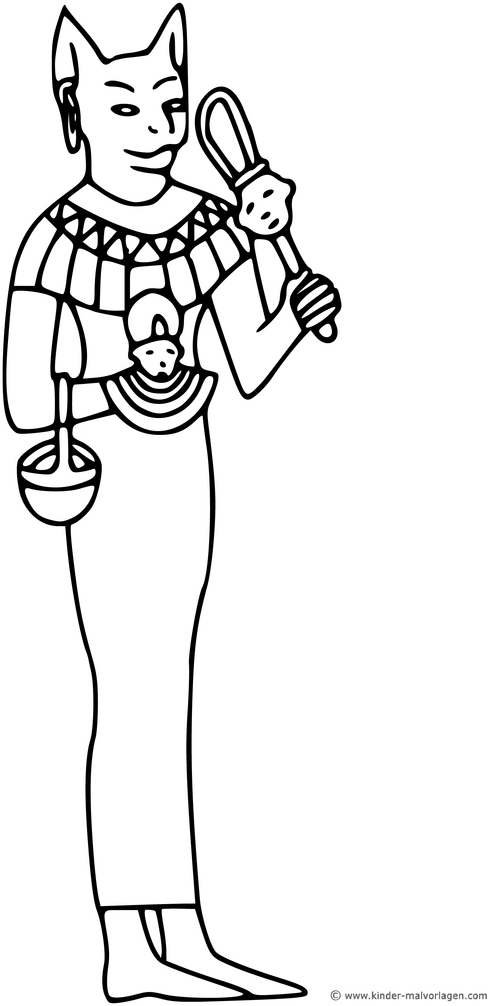 malvorlage-aegyptische-goettin-bastet