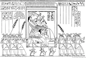 malvorlage-aegyptische-hieroglyphen-und-figuren