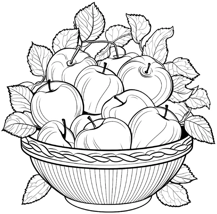 malvorlage-aepfel-in-schuessel