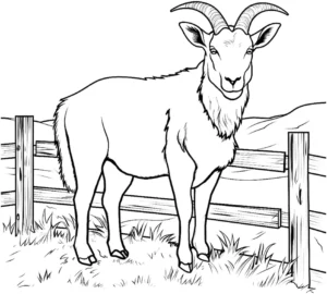 malvorlage-alpenziege-ausmalbild-bauernhof