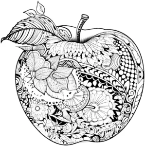 malvorlage-apfel-mit-mustern