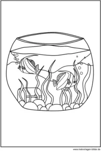 malvorlage-aquarium-mit-fischen-zum-ausmalen