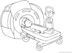 malvorlage-arzt-mrt-krankenhaus-ausmalen