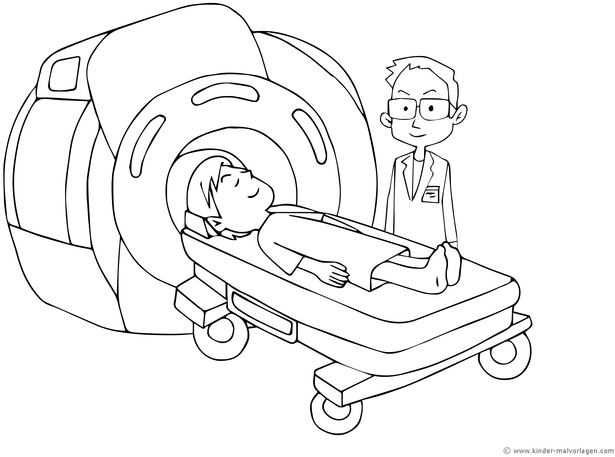 malvorlage-arzt-mrt-krankenhaus-ausmalen
