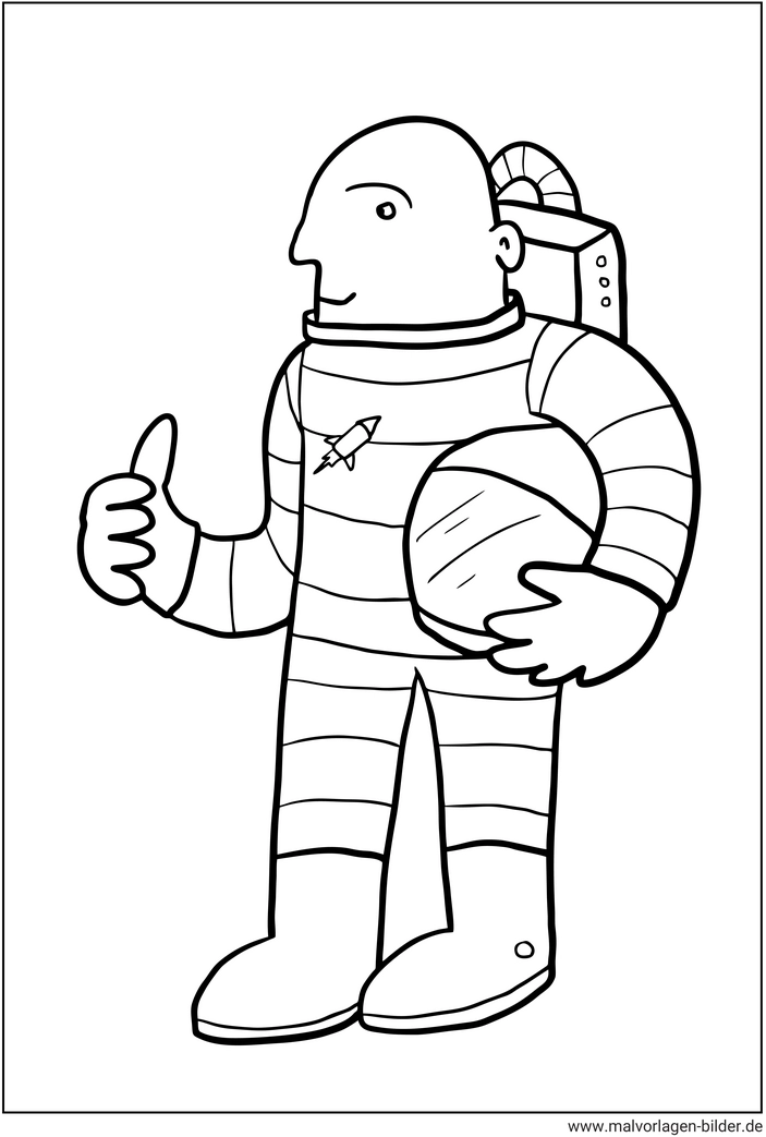 malvorlage-astronaut-im-raumanzug