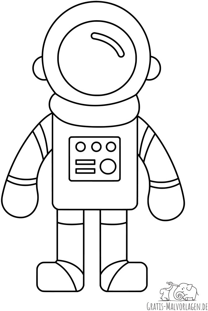 malvorlage-astronaut-in-raumanzug