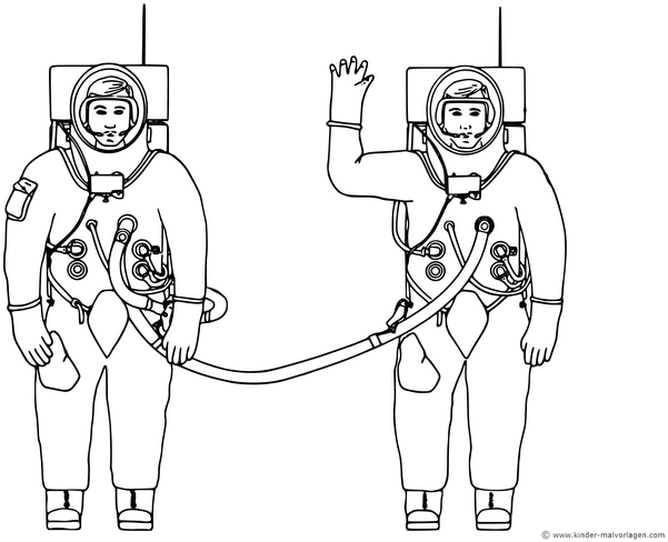 malvorlage-astronauten-im-weltall