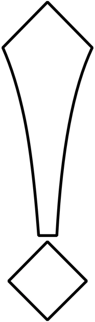 malvorlage-ausrufezeichen-mit-diamant