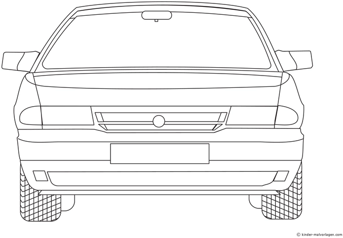 malvorlage-auto-frontansicht-ausmalen