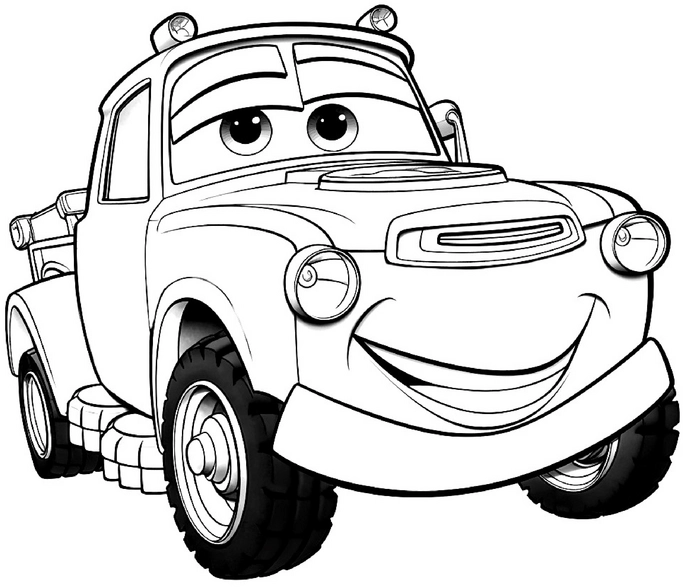 malvorlage-auto-mit-freundlichem-gesicht