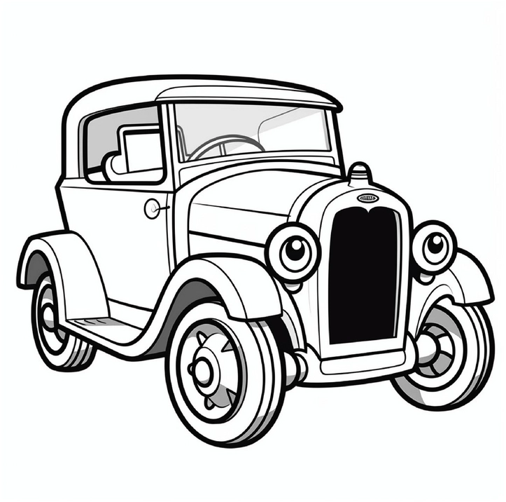 malvorlage-auto-mit-grossen-augen-fuer-kreative-koepfe