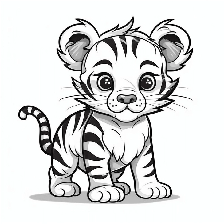 malvorlage-baby-tiger-suesse-details-gestalten